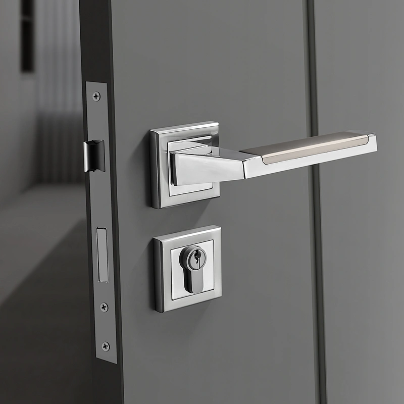 European Popular Model SN CP Zinc Door Handle